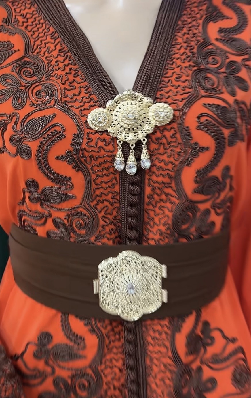 تكشيطة فاخرة بسحر البرتقالي الأصيل. - image 4